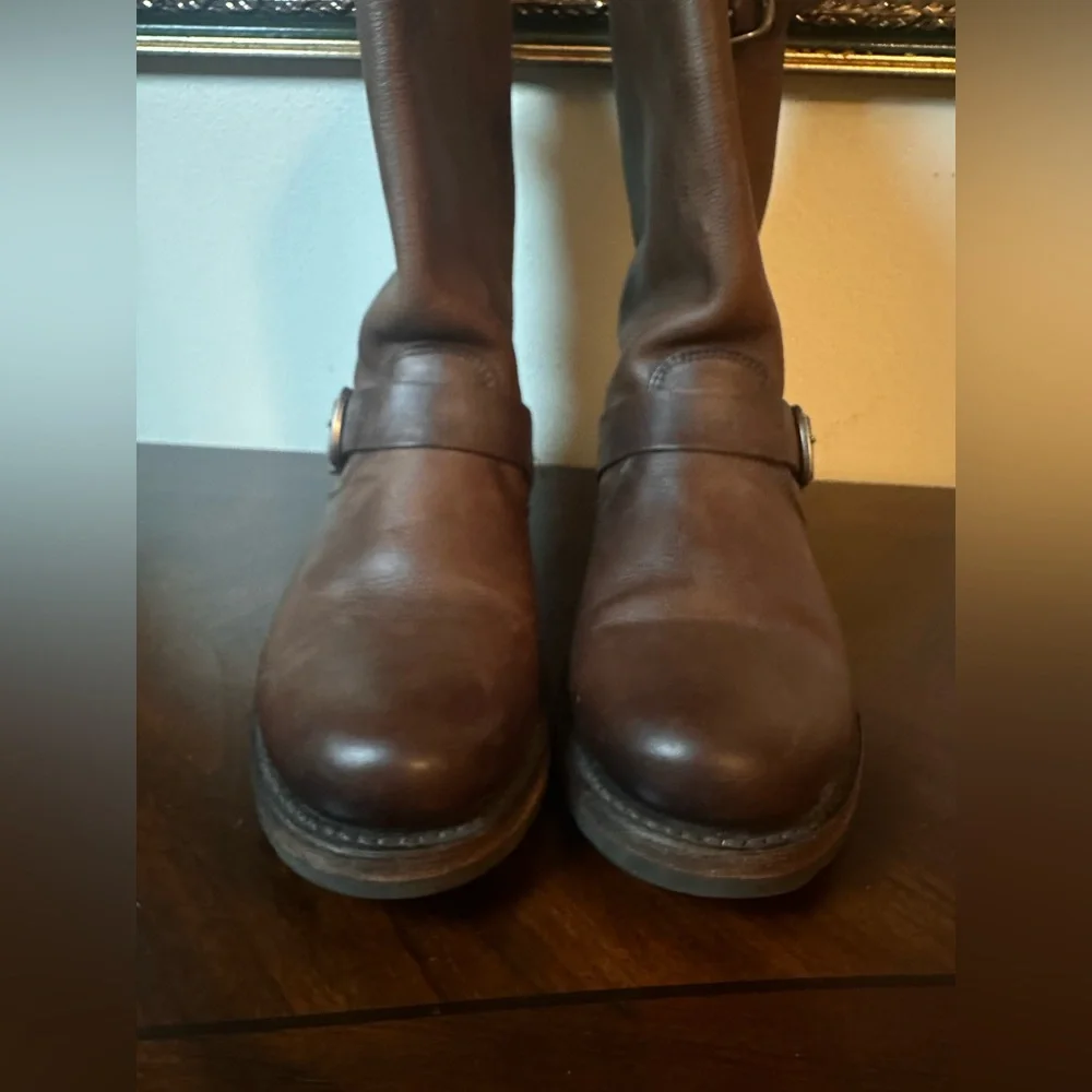 Frye Veronica Flex Women's Leather Bootie Brown Size 9.5 - Picture 3 of 9